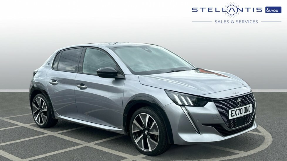 Peugeot e-208 50Kwh Gt Line Hatchback 136 Ps Grey