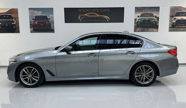 BMW 5 Series 520D M Sport Saloon YE18XUB Blue #3