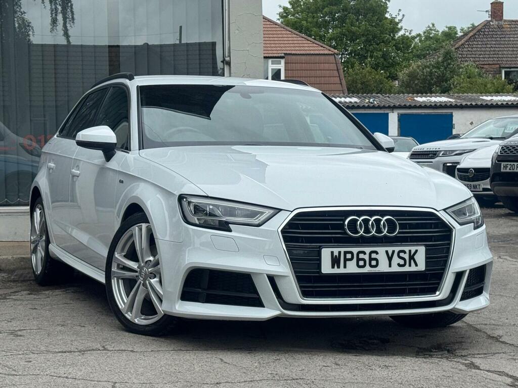 Audi A3 2.0 Tdi S Line Sportback Euro 6 Ss White