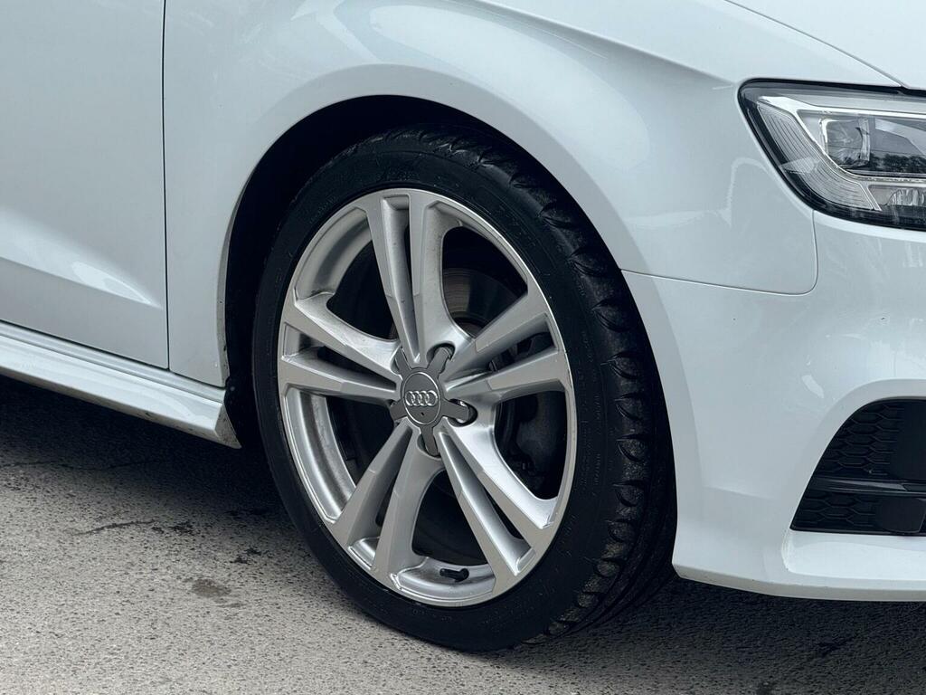 Audi A3 2.0 Tdi S Line Sportback Euro 6 Ss White #5