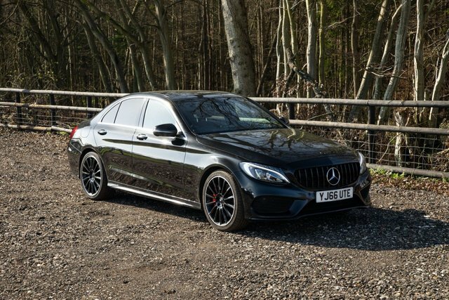 Mercedes-Benz C Class C250 D Amg Line Premium Plus YJ66UTE Black #3