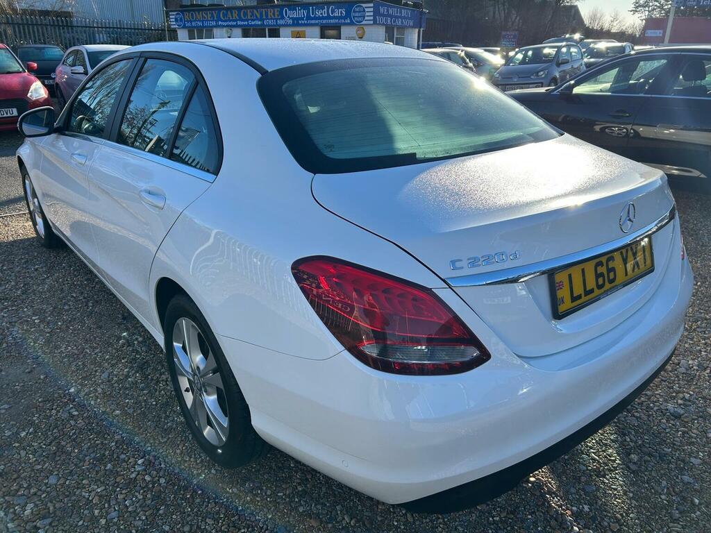 Mercedes-Benz C Class 2.1 C220d Se Executive Edition 7G-tronic Euro 6 LL66YXT White #5