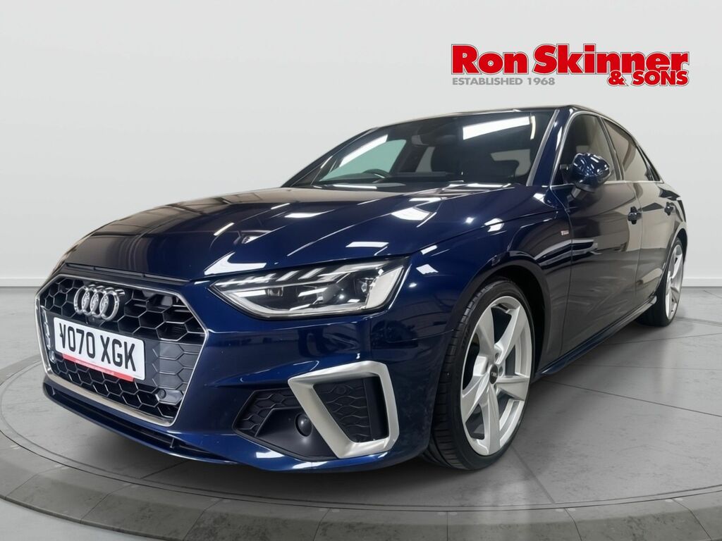 Audi A4 2.0 Tfsi 35 S Line Saloon S Tronic Euro VO70XGK Blue #2