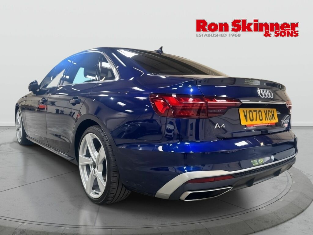 Audi A4 2.0 Tfsi 35 S Line Saloon S Tronic Euro VO70XGK Blue #3
