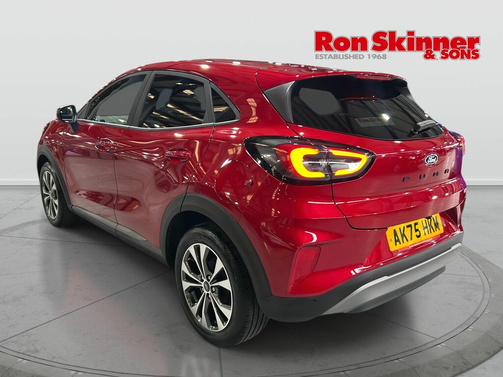 Ford Puma 1.0T Ecoboost Mhev Titanium Suv Hybrid AK75HKM Red #3