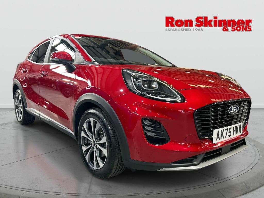 Ford Puma 1.0T Ecoboost Mhev Titanium Suv Hybrid Red