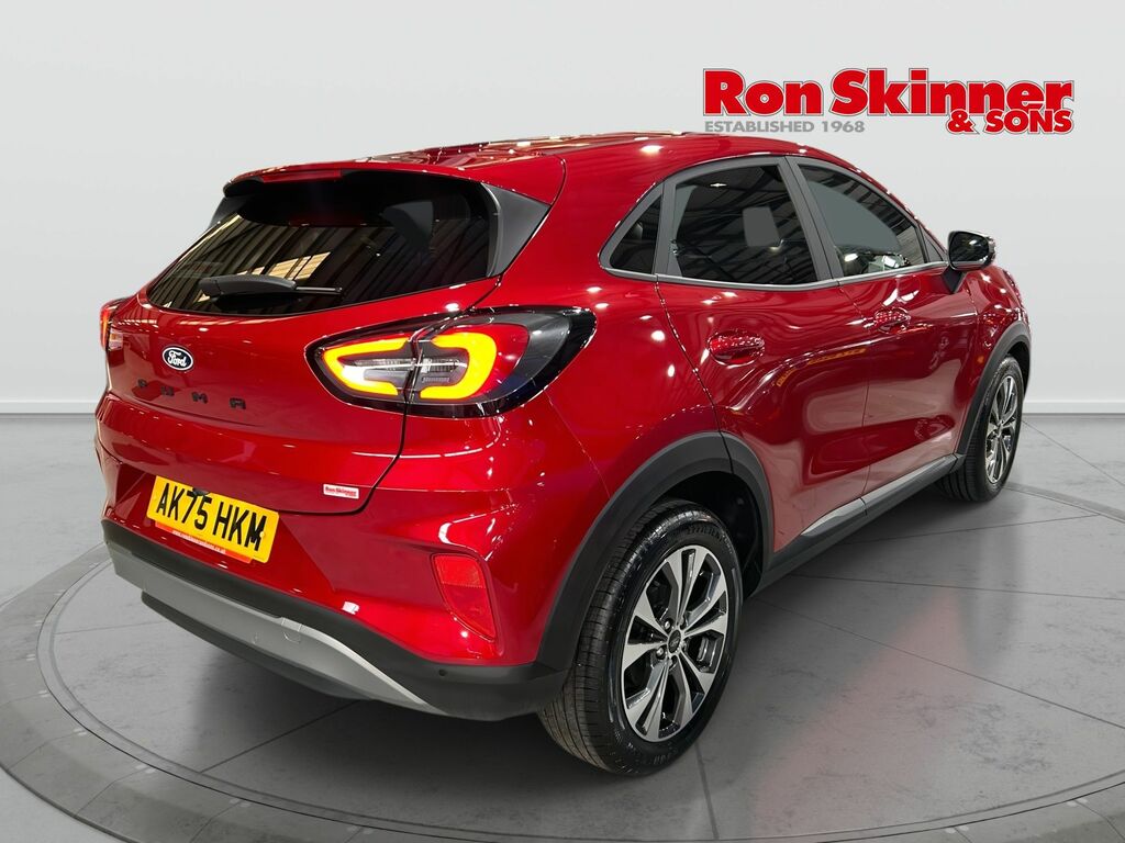 Ford Puma 1.0T Ecoboost Mhev Titanium Suv Hybrid AK75HKM Red #4