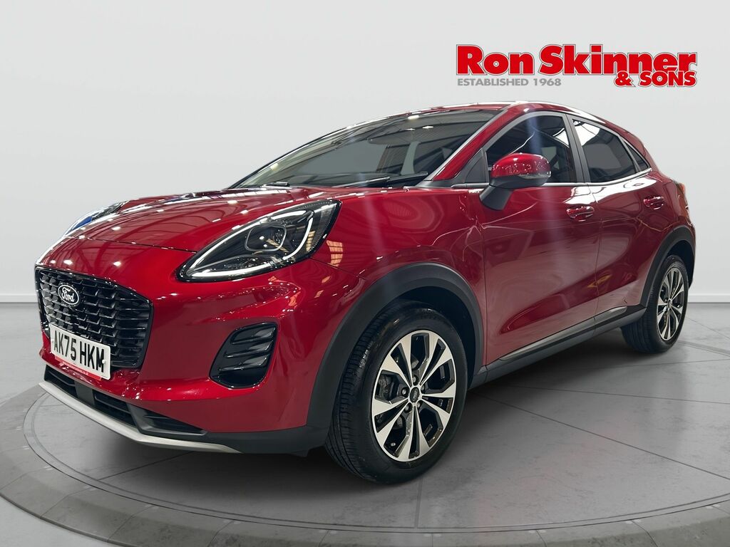 Ford Puma 1.0T Ecoboost Mhev Titanium Suv Hybrid AK75HKM Red #2