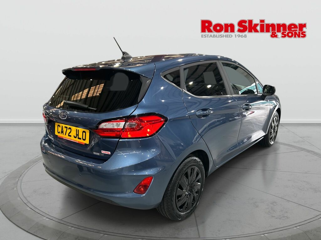 Ford Fiesta 1.0T Ecoboost Mhev Titanium Hatchback H CA72JLO Blue #4
