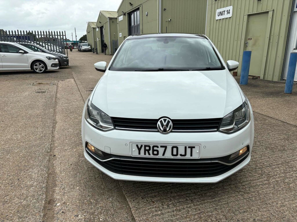 Volkswagen Polo Match Edition Hatchback Euro 6 Ss YR67OJT White #2