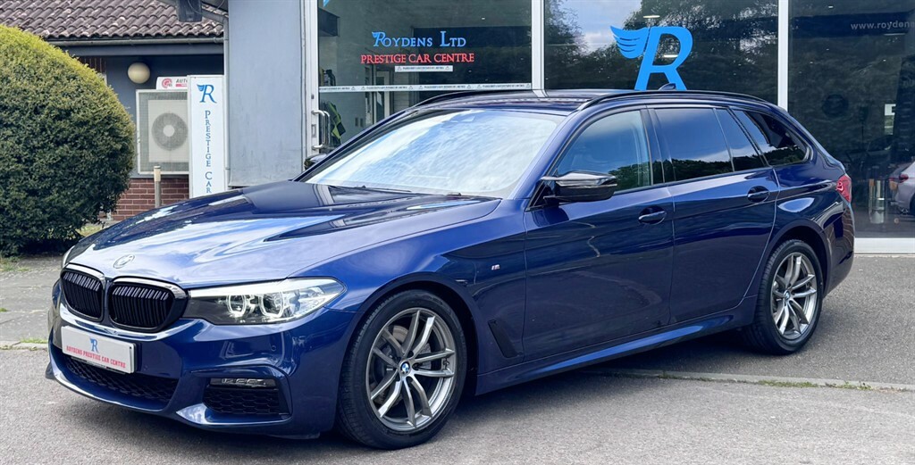 BMW 5 Series M Sport Touring GV19VMK Blue #6