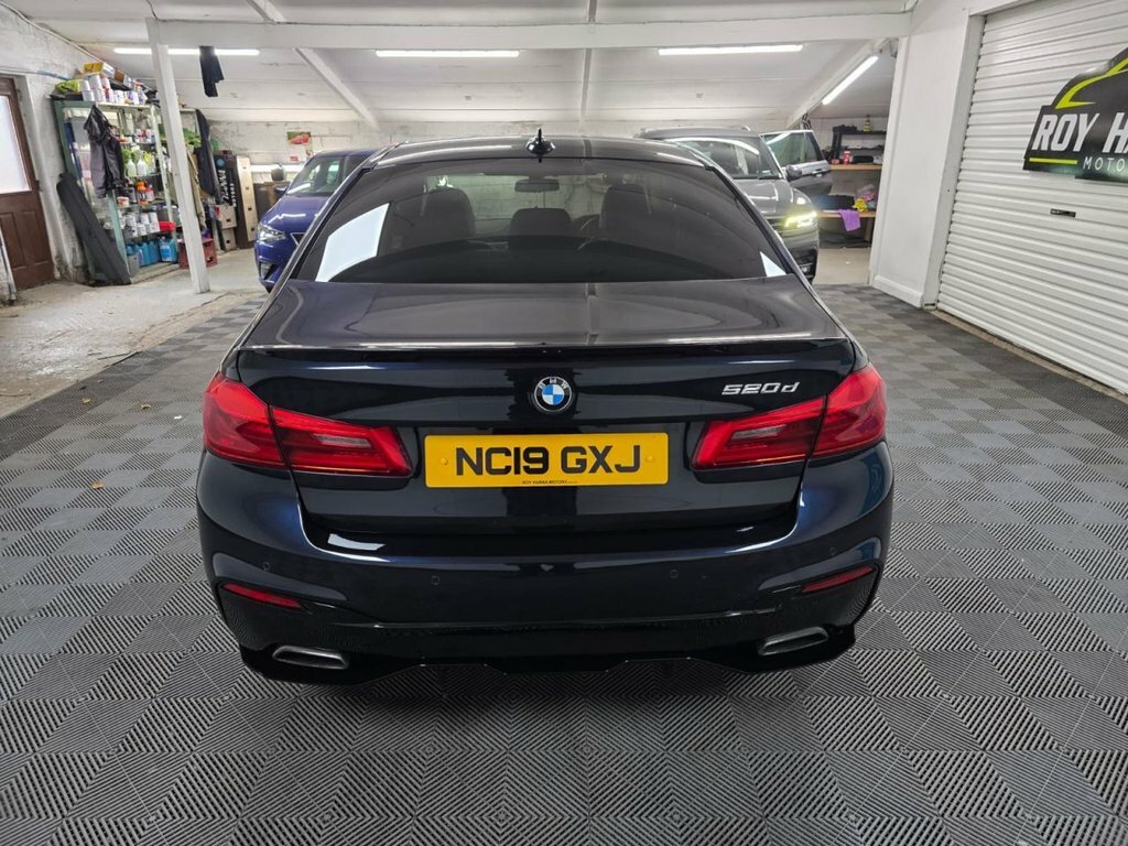 BMW 5 Series 2.0 520D M Sport Saloon Euro 6 S NC19GXJ Black #5