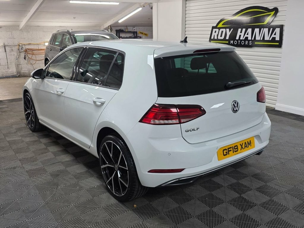 Volkswagen Golf 1.6 Tdi Match Hatchback Dsg Euro 6 S S GF19XAM White #2