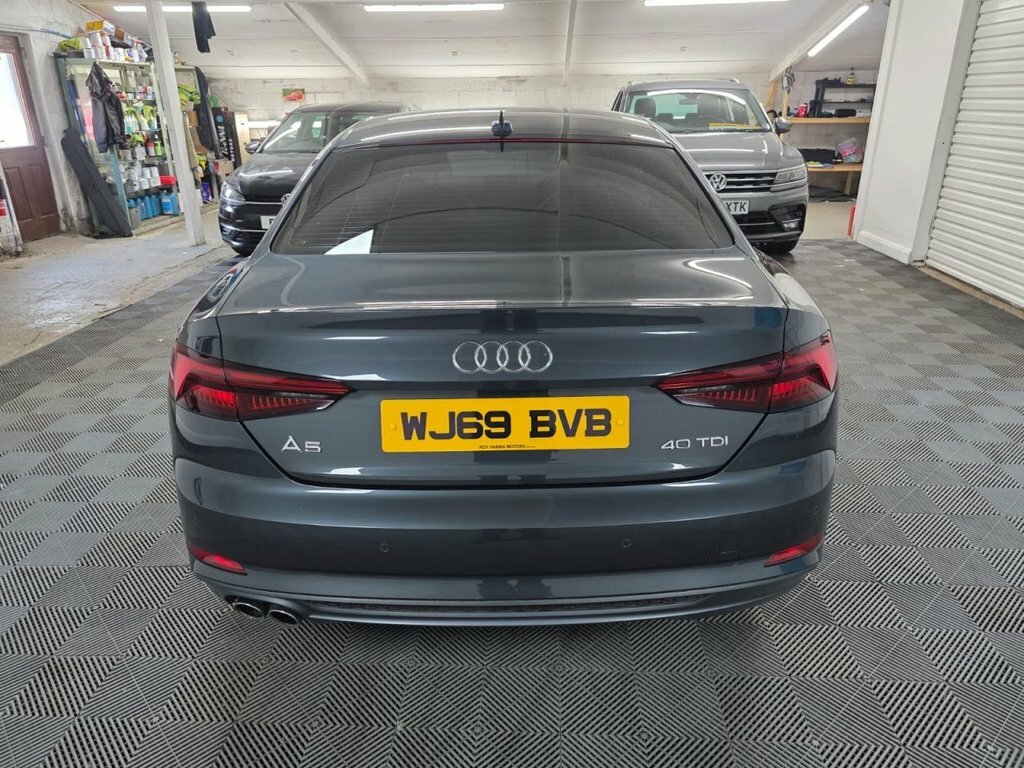 Audi A5 2.0 Tdi 40 S Line Coupe S Tronic Euro 6 WJ69BVB Grey #3