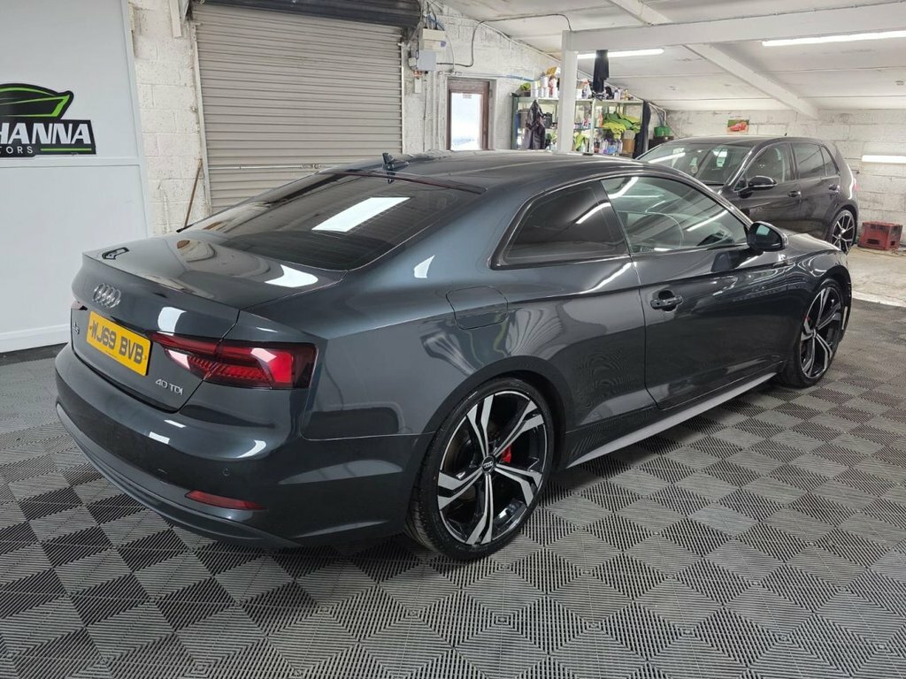 Audi A5 2.0 Tdi 40 S Line Coupe S Tronic Euro 6 WJ69BVB Grey #6