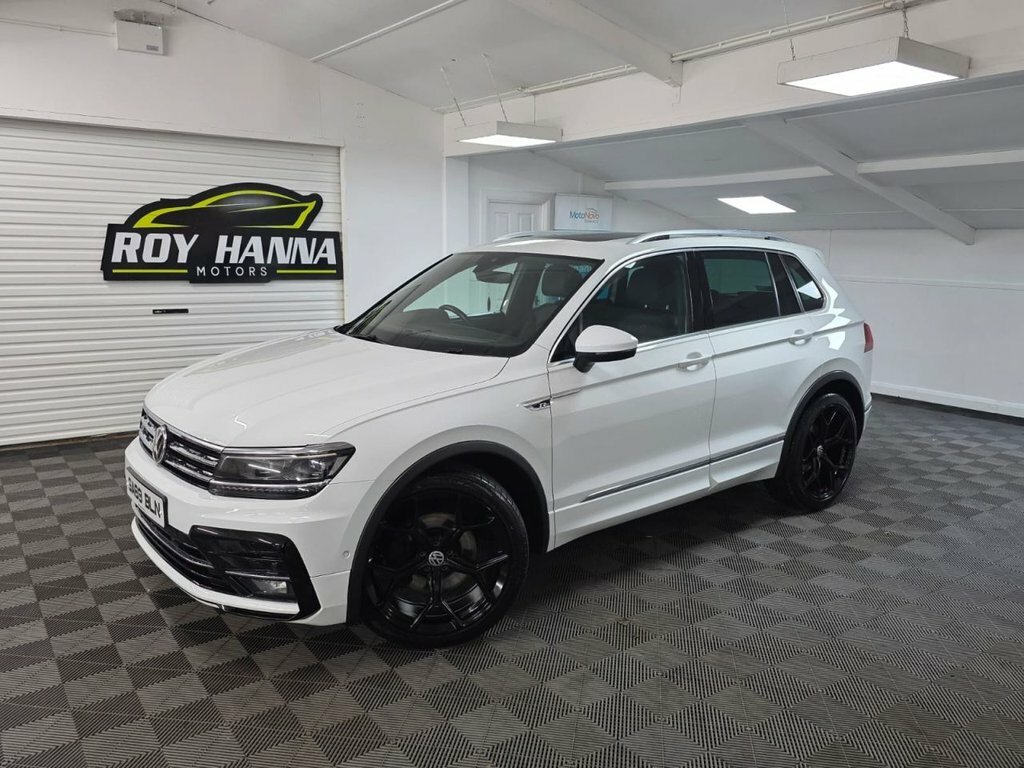 Volkswagen Tiguan 2.0 Tdi R-line Tech Suv Dsg 4Motion Eur SA69BLN White #2