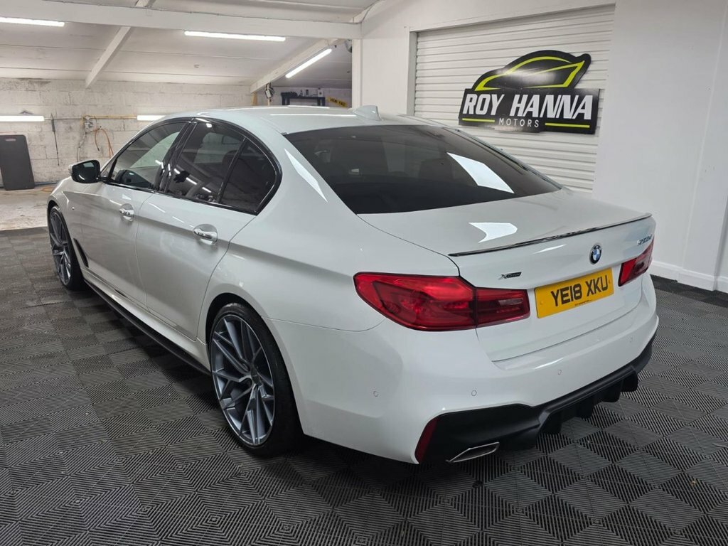 BMW 5 Series 2.0 520D M Sport Saloon Xdrive Eur YE18XKU White #4