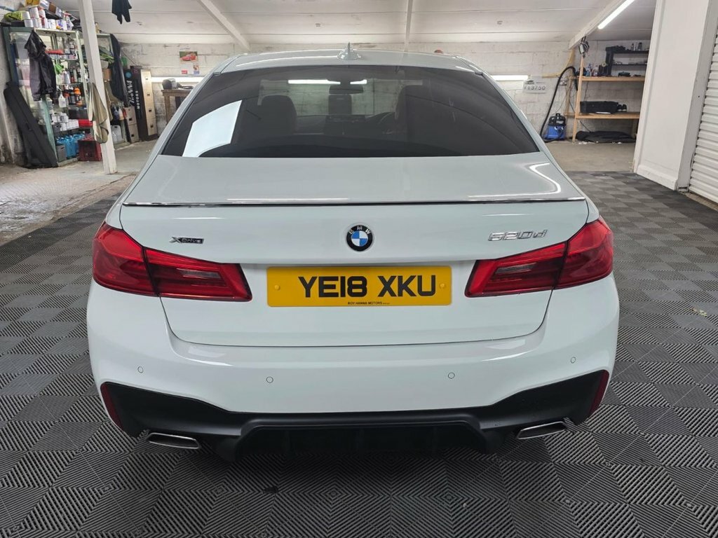 BMW 5 Series 2.0 520D M Sport Saloon Xdrive Eur YE18XKU White #5