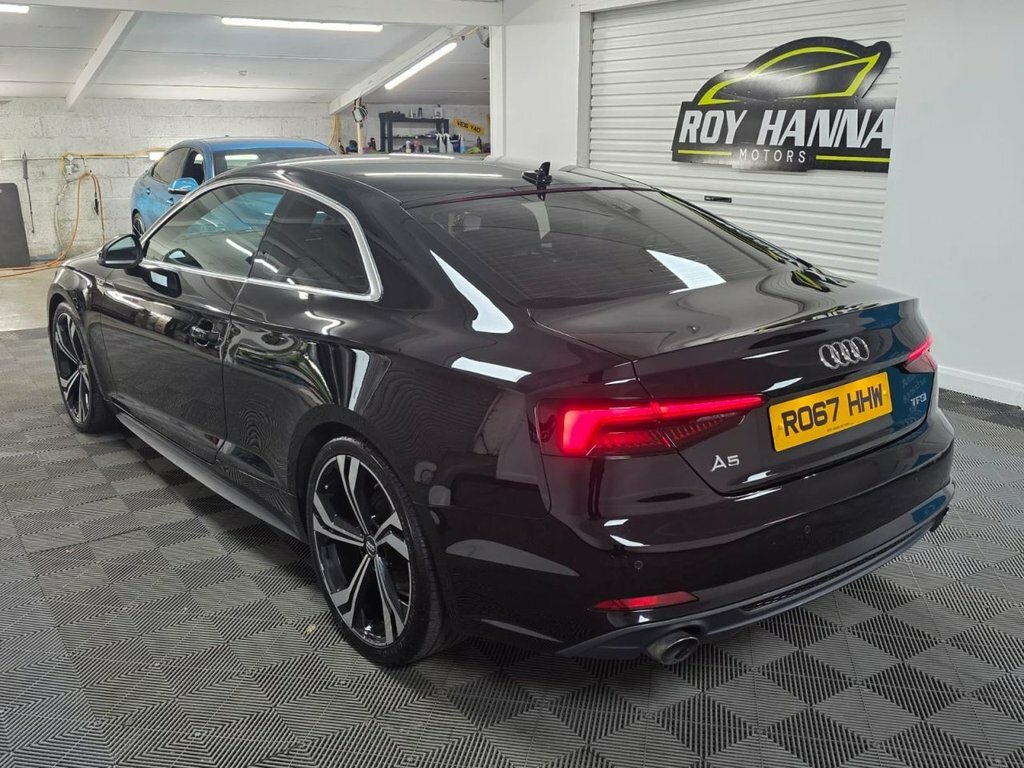 Audi A5 2.0 Tfsi S Line Coupe S Tronic Euro 6 S44WTE Black #4