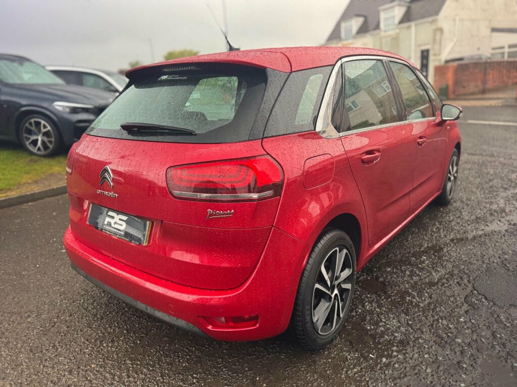 Citroen C4 Picasso 1.6 Bluehdi Feel Eat6 Euro 6 Ss KM66HYU Red #4