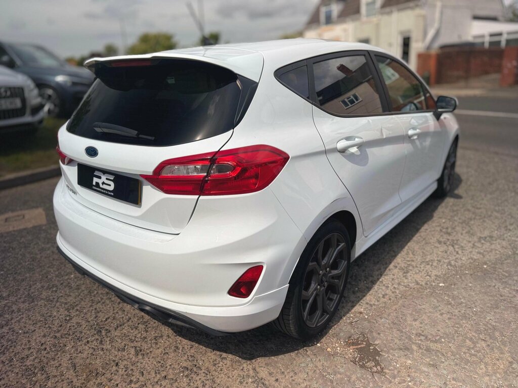 Ford Fiesta 1.0T Ecoboost St-line Euro 6 Ss DW03GGG White #5