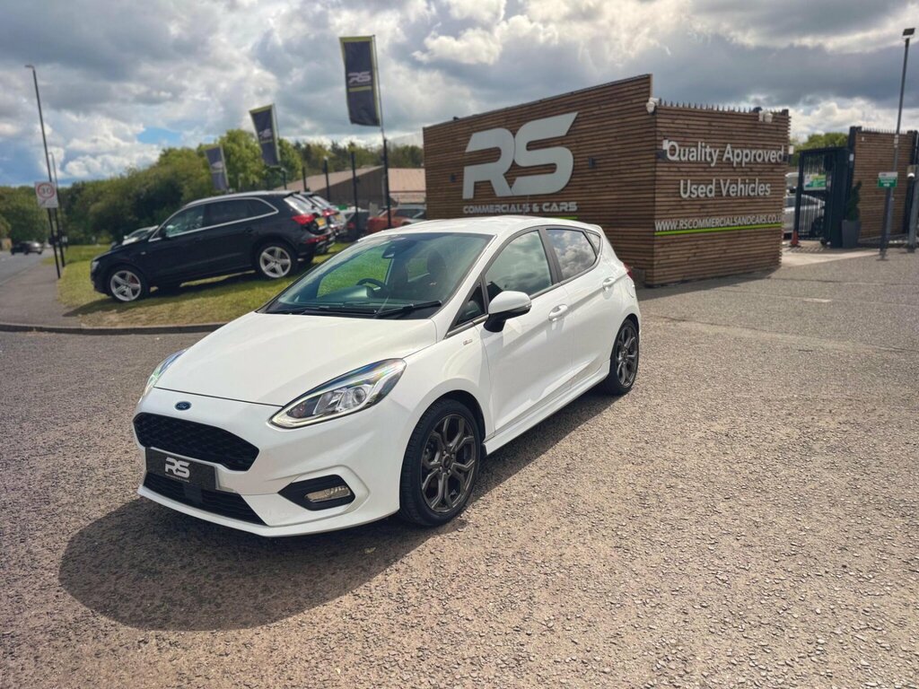 Ford Fiesta 1.0T Ecoboost St-line Euro 6 Ss DW03GGG White #4