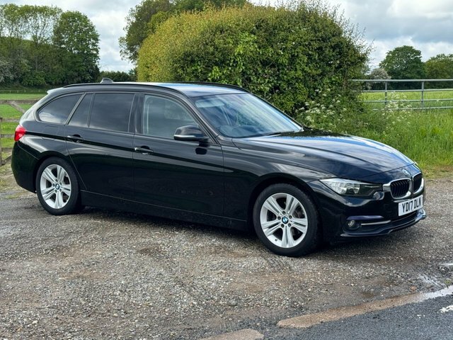 BMW 3 Series 320D Ed Sport Touring YD17DLN Black #3
