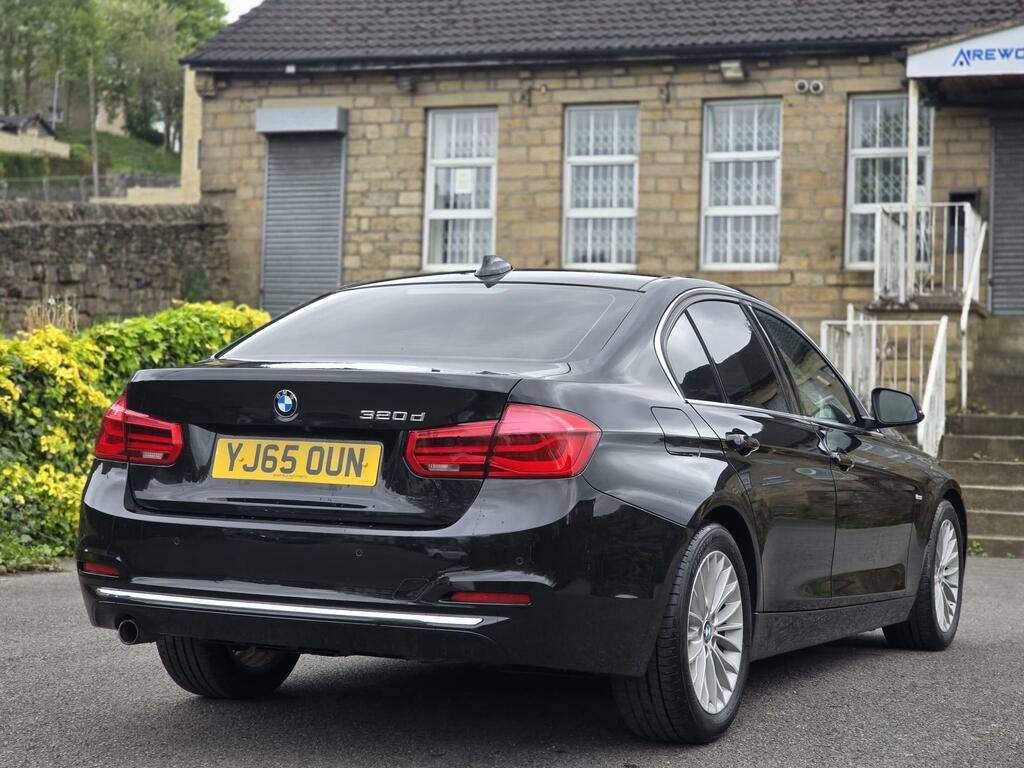 BMW 3 Series 2.0 320D Luxury Saloon YJ65OUN Black #3