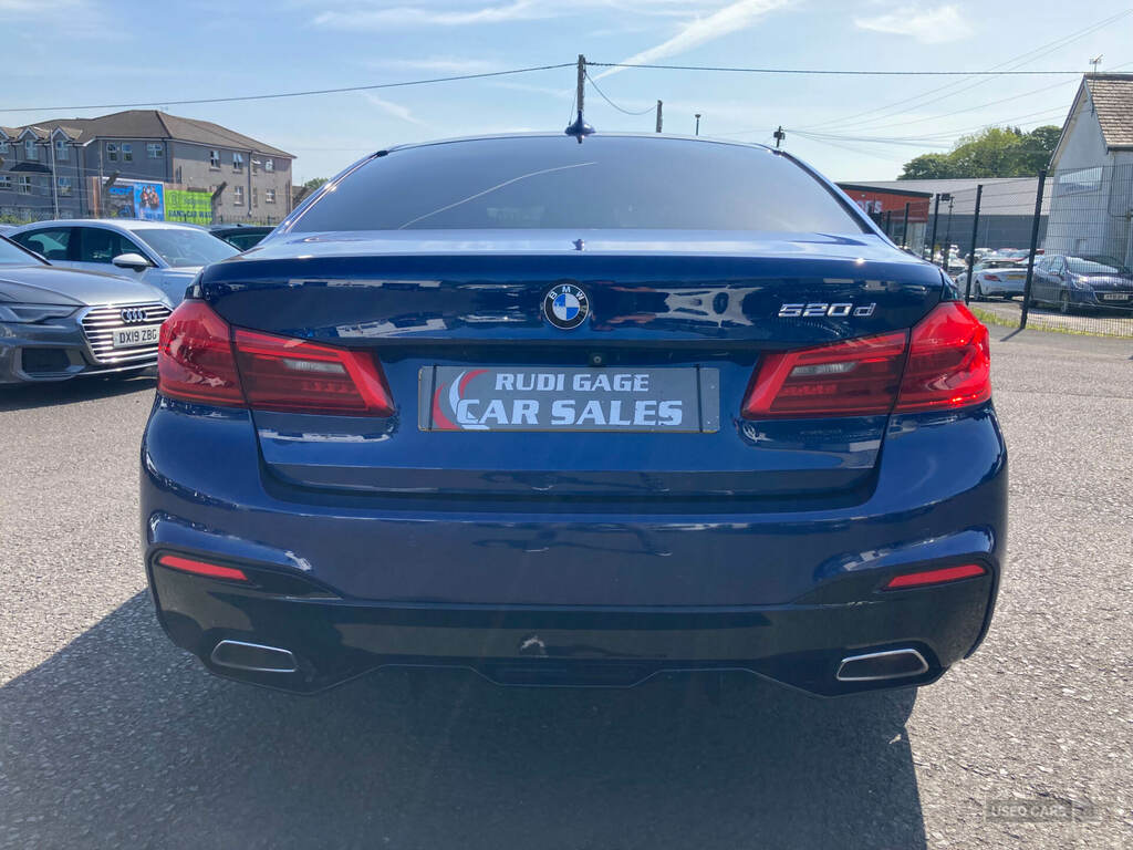 BMW 5 Series 520D M Sport YD19RUL Blue #5