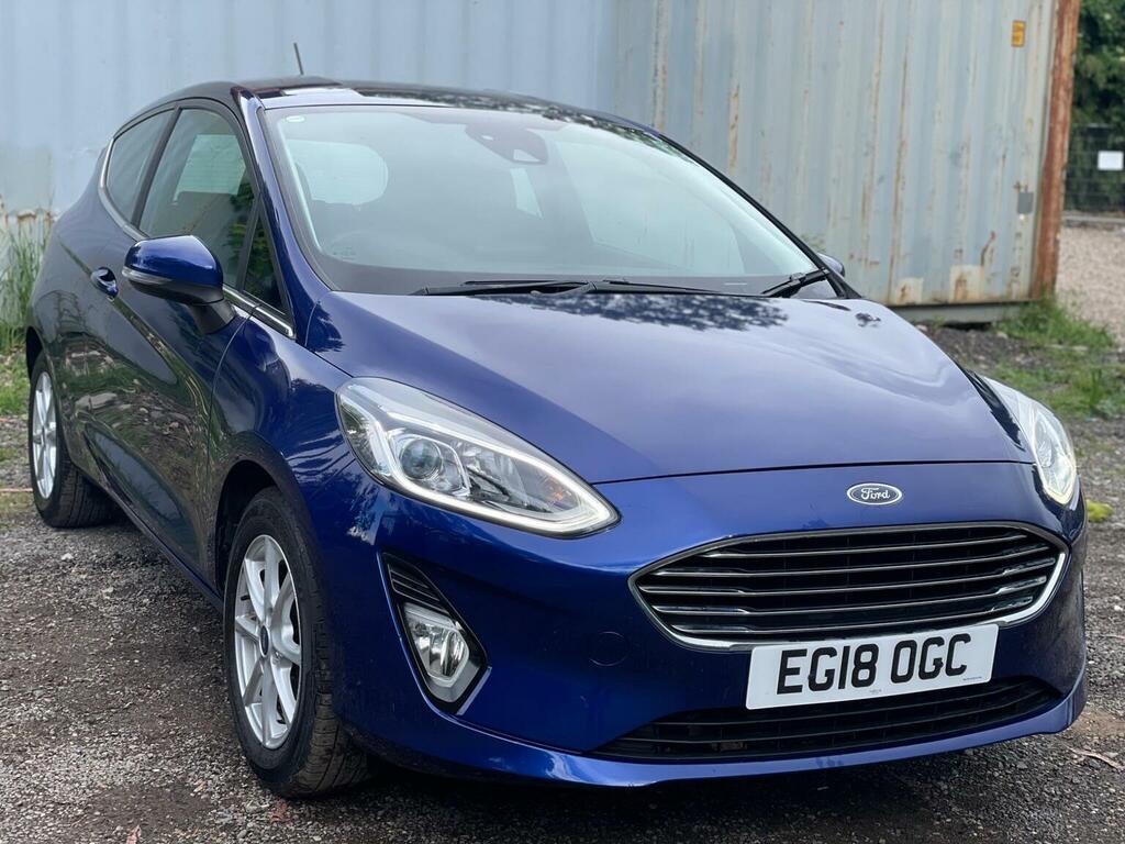 Ford Fiesta Hatchback 1.0T Ecoboost Zetec Euro 6 Ss 20 EG18OGC Blue #4