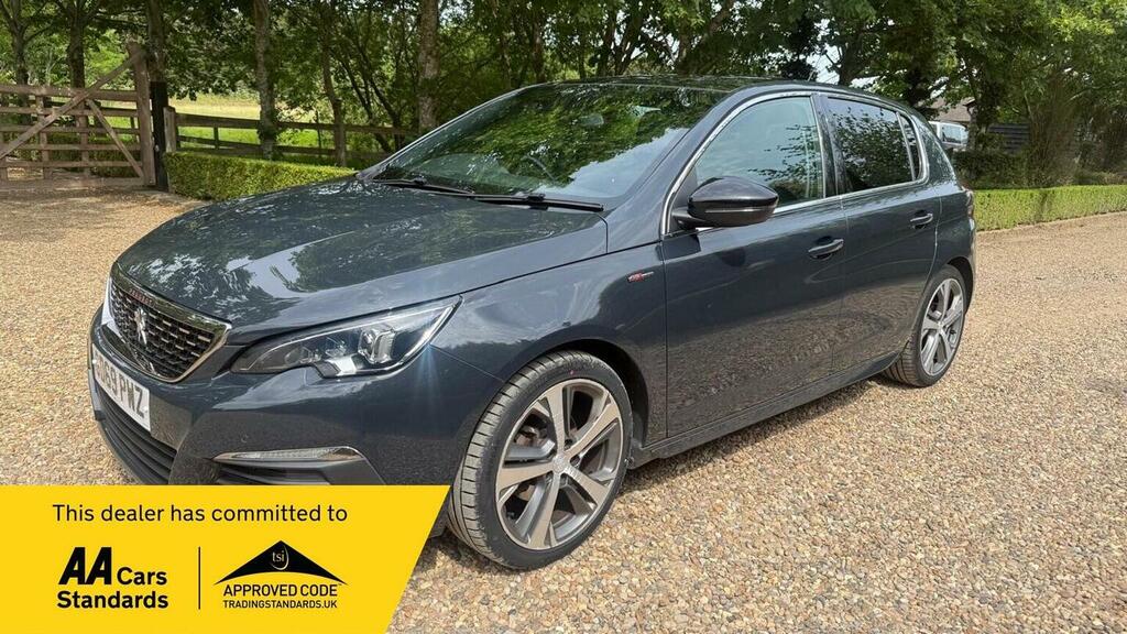 Peugeot 308 Hatchback 1.2 Puretech Gpf Gt Line Euro 6 Ss GD69PWZ Grey #2
