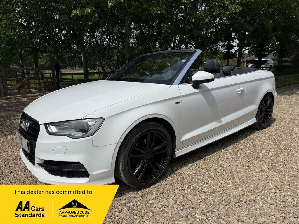 Audi A3 Cabriolet Convertible 1.4 Tfsi Cod S Line Euro 6 Ss White #2