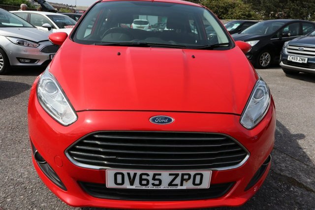 Ford Fiesta 1.25 Zetec Hatchback Euro 6 82 OV65ZPO Red #2