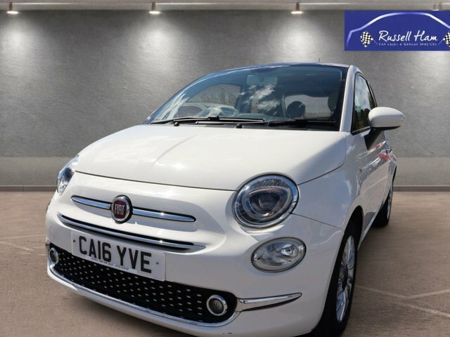 Fiat 500 1.2 Lounge Hatchback Euro 6 Ss CA16YVE White #3