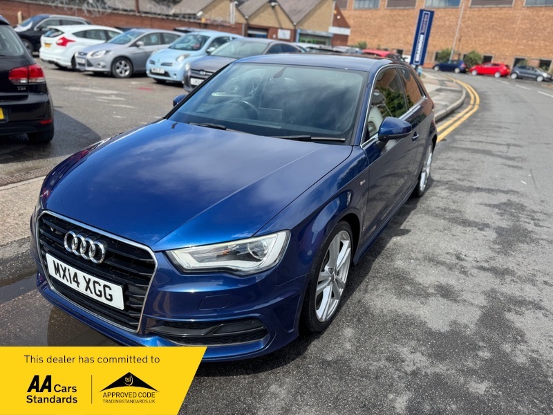 Audi A3 1.4 Tfsi S Line MX14XGG Blue