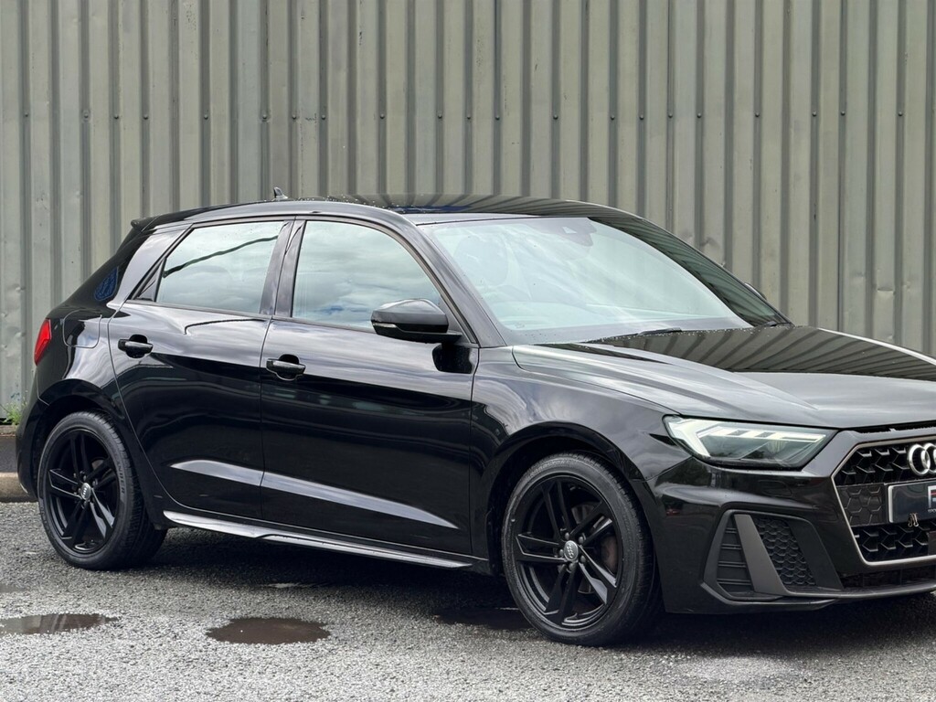 Audi A1 1.0 Tfsi 30 S Line Sportback S Tronic Euro 6 Ss VE68CFY Black #2
