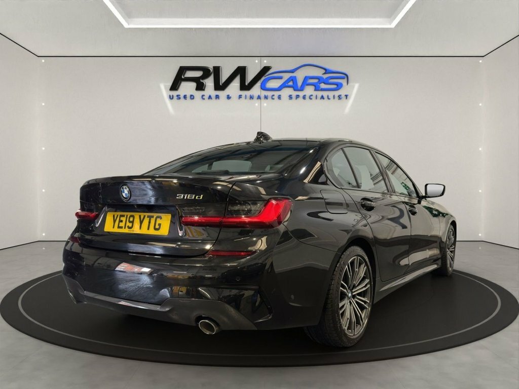 BMW 3 Series Saloon YE19YTG Black #4