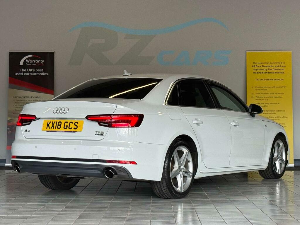 Audi A4 2.0 Tfsi S Line S Tronic Quattro Euro 6 Ss White #6
