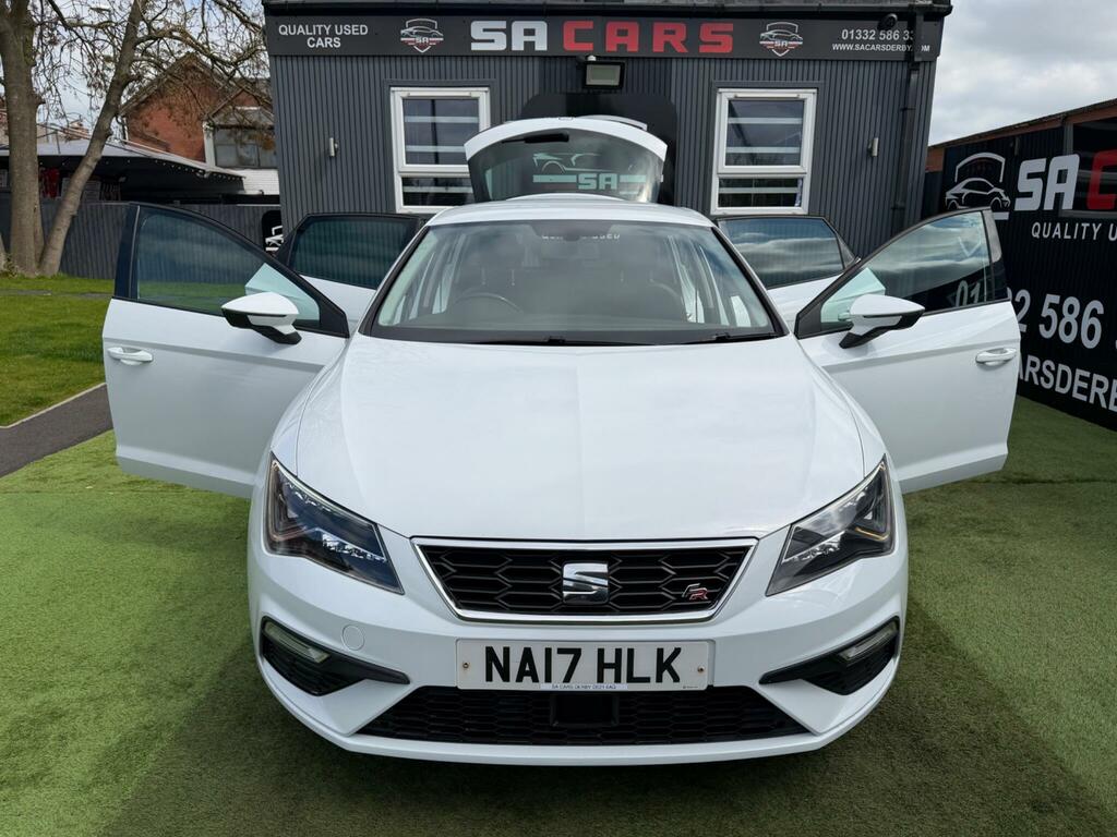 Seat Leon 2.0 Tdi Fr Technology Hatchback NA17HLK White #6