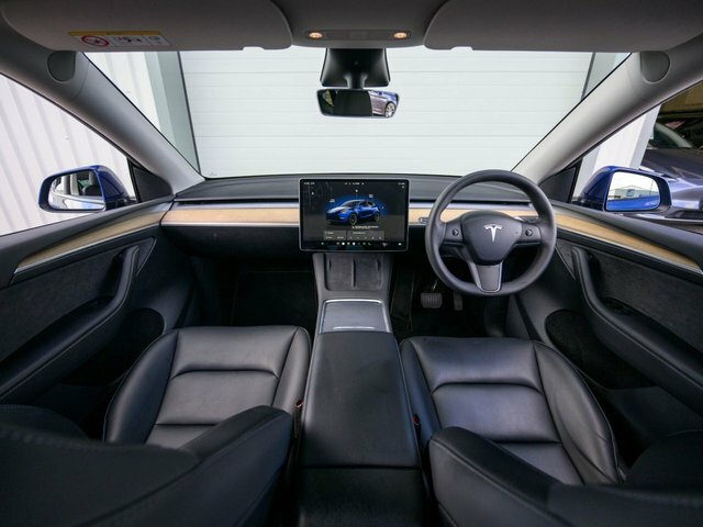 Tesla Model Y 2022 Dual Motor Long Range Suv MM72KJE Blue #3