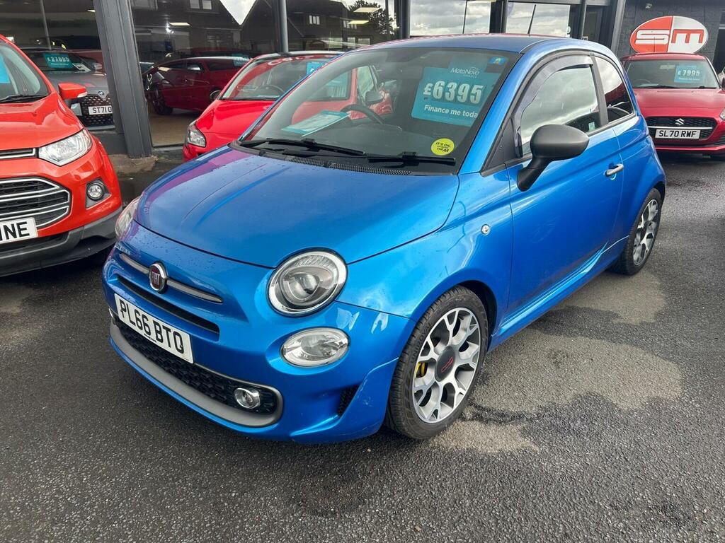 Fiat 500 Hatchback 1.2 S Euro 6 Ss 201666 PL66BTO Blue #3