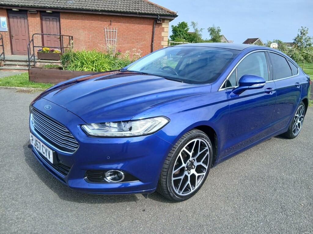 Ford Mondeo Hatchback 2.0 Tdci Titanium Powershift Euro 6 Ss PJ67CYV Blue #4