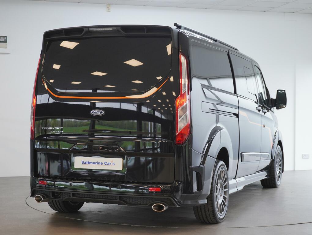 Ford Transit Custom 2.0 320 Ecoblue Ms-rt Crew Van Double Cab Dies LR22NBM Black #5