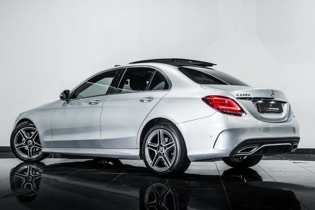 Mercedes-Benz C Class Saloon 2.0 C220d Amg Line 201868 SP68NJF Silver #4