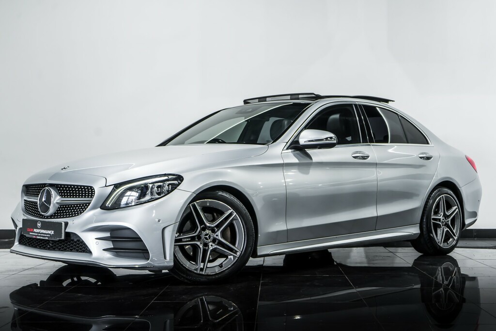 Mercedes-Benz C Class Saloon 2.0 C220d Amg Line 201868 SP68NJF Silver #2