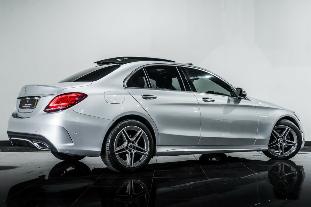 Mercedes-Benz C Class Saloon 2.0 C220d Amg Line 201868 SP68NJF Silver #3