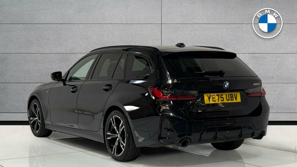BMW 3 Series 320I M Sport Touring YE75UBV Black #4