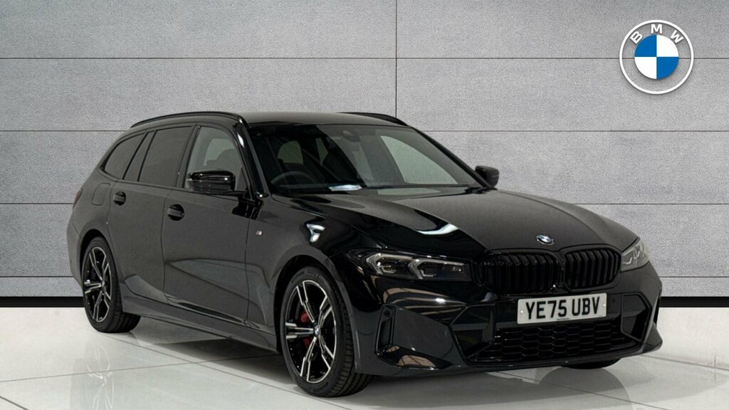 BMW 3 Series 320I M Sport Touring YE75UBV Black #2