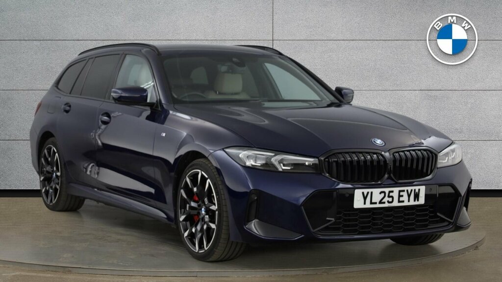 BMW 3 Series 330E M Sport Touring YL25EYW Blue #2