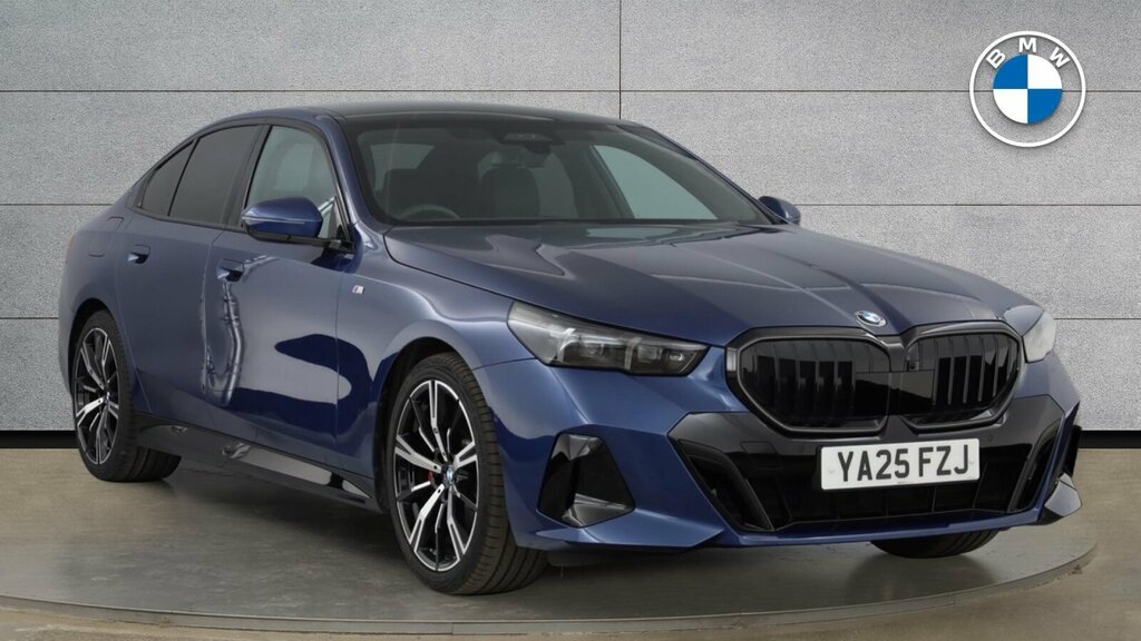 BMW 5 Series 520I M Sport Pro Saloon YA25FZJ Blue #2